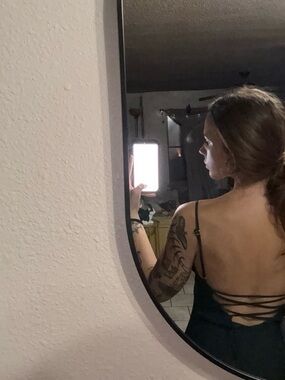 Lulu's Black Lace-Up Back Slip Dress